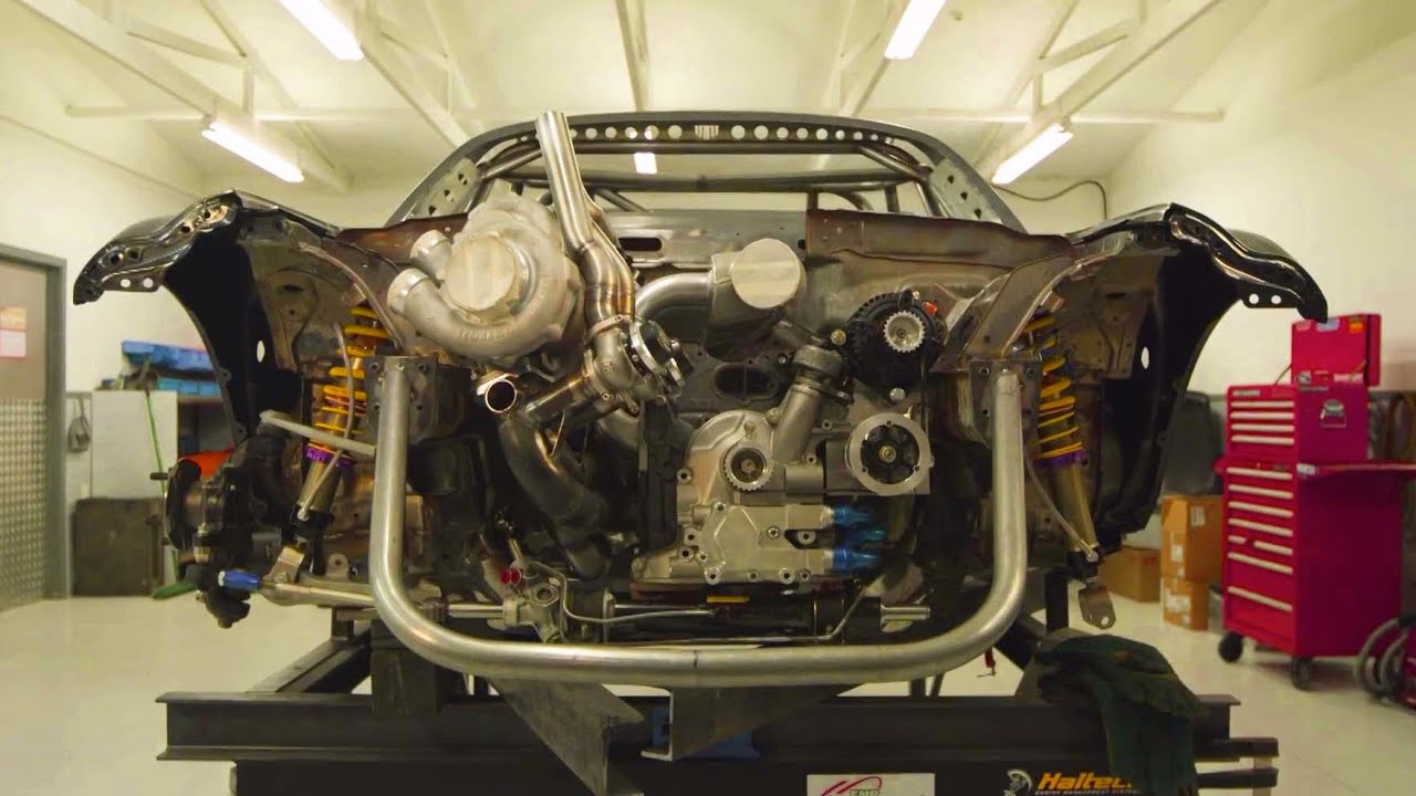 Twin Turbo 4-Rotor Engine in 