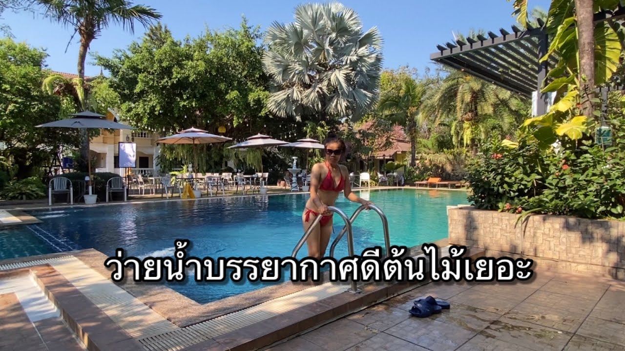 #417  ว่ายน้ำบรรยากาศดีทานอาหารกลางวันคลิปรวมอาหารเย็นด้วยค่ะ