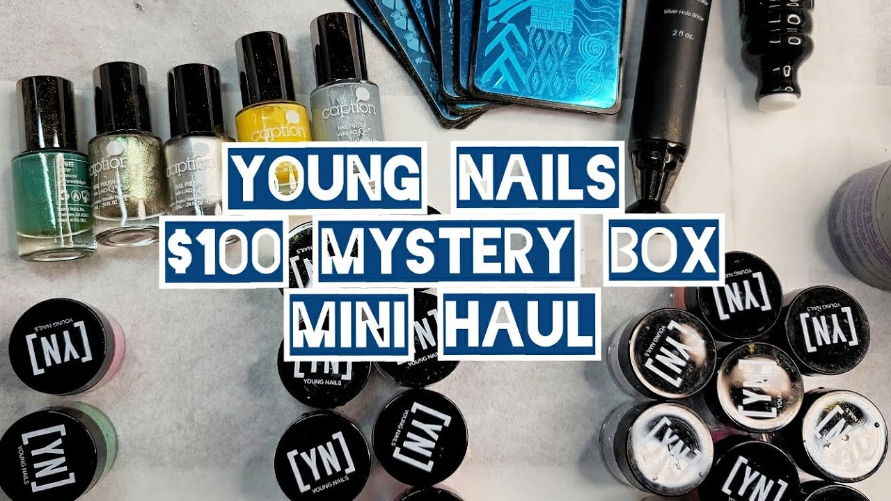 Young Nails $500 Mystery Box 2020 |mini haul| Review