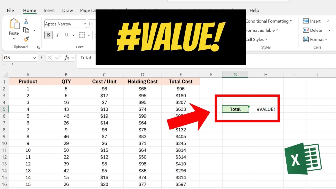 Как исправить ошибки #VALUE! в Excel