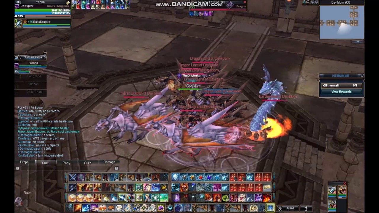 Rappelz 9.6 - Stage 6 Devildom Corruptor Solo (Full Bosses)