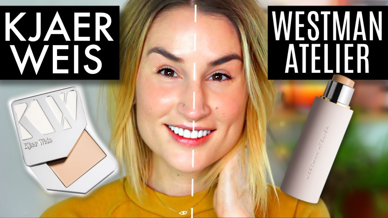 WESTMAN ATELIER vs KJAER WEIS | Side-By-Side Foundation Wear Test | HONEST REVIEW