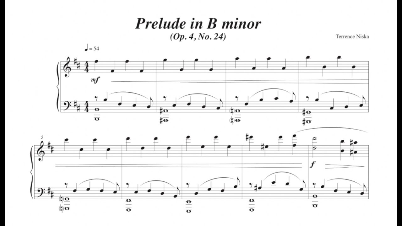 Op. 4, No. 24: Prelude in B minor