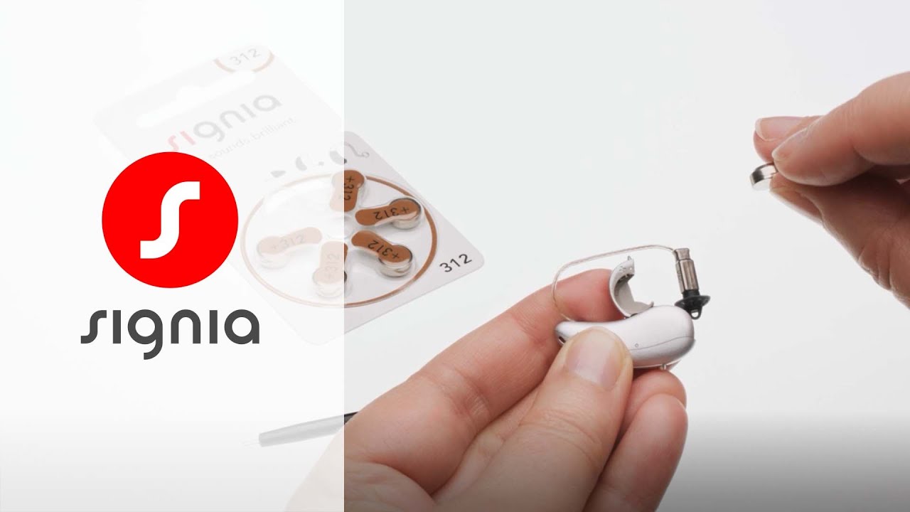 How to exchange the battery for Pure 312 AX | Signia Hearing Aids