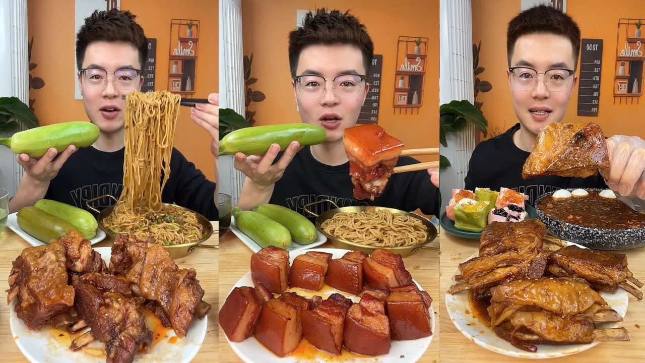 【ASMR】【MUKBANG】東坡肉 BRAISED PORK BELLY | EATING SHOW |CHINESE MUKBANG |食べ |吃播 FANG ASMR #咀嚼音 #200