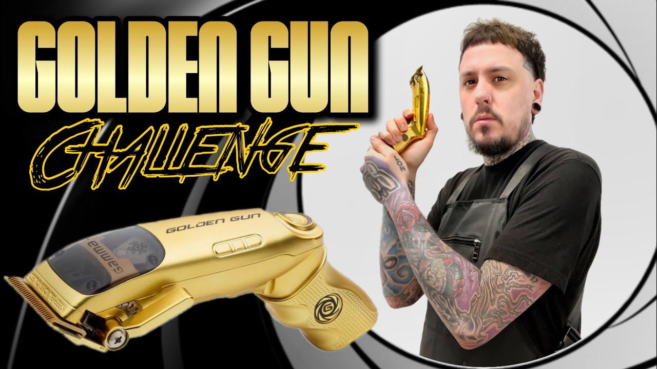 CUTTING HAIR WITH THE GOLDEN GUN 🔫  Gamma+ Golden Gun Challenge