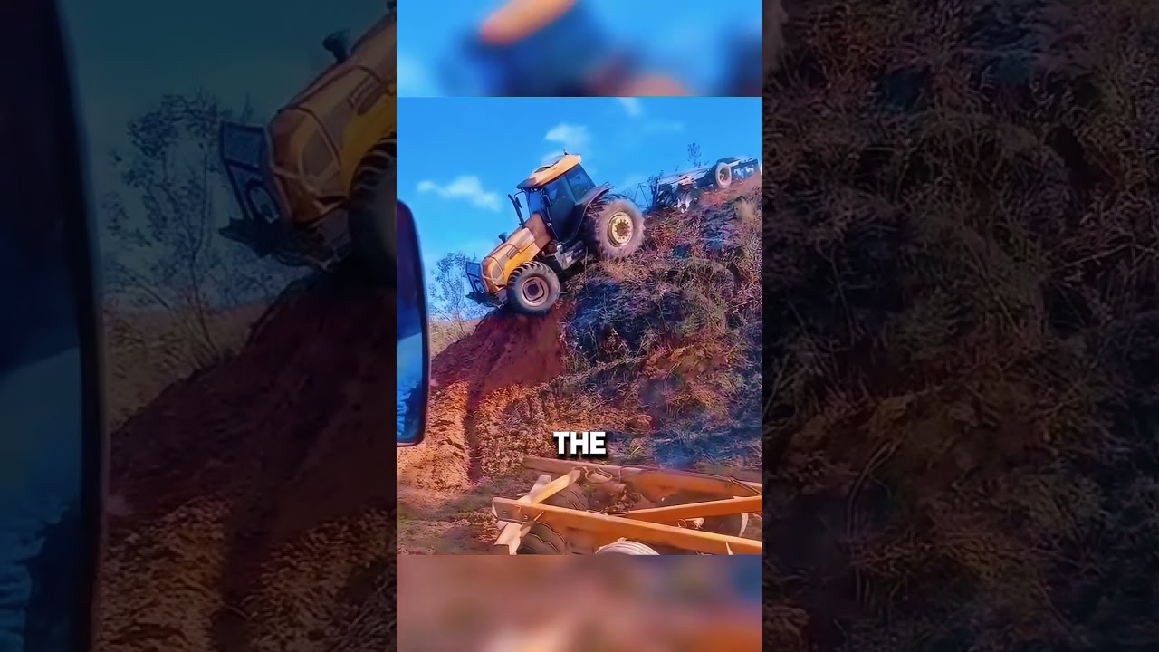 Tractor on the Edge: Insane Cliff Descent Near LA 😬😰