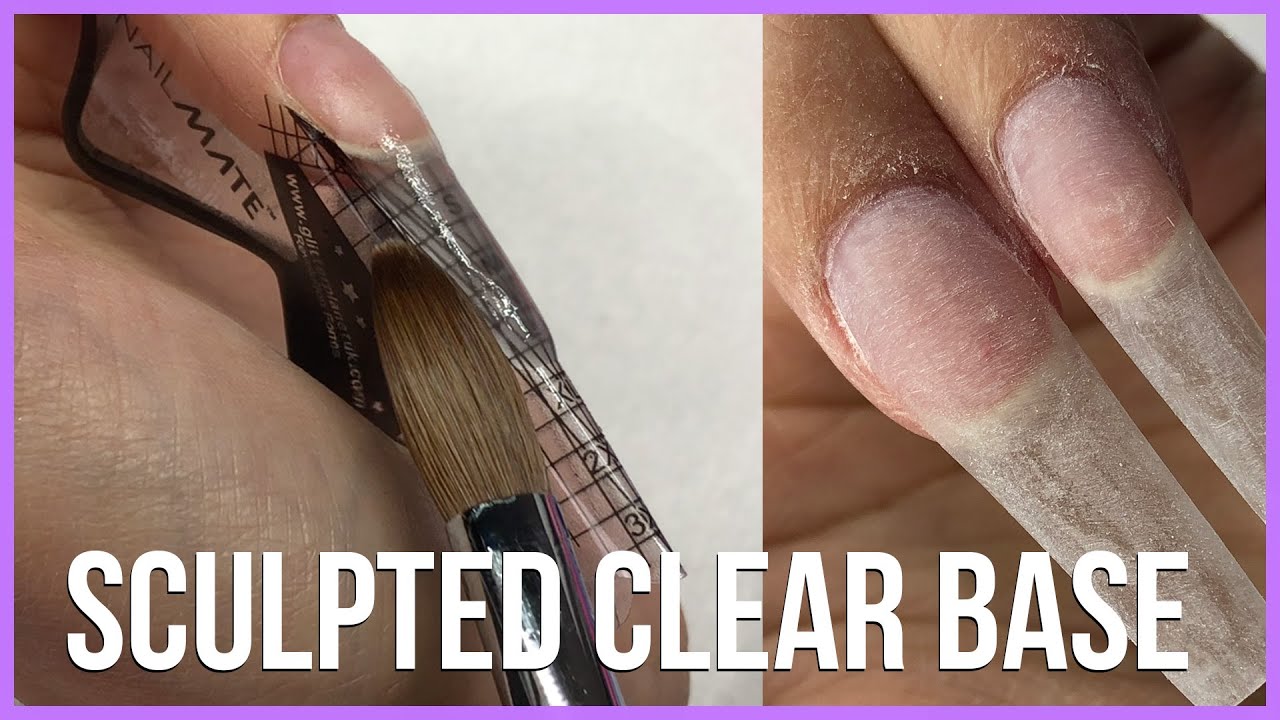 SCULPTED CLEAR ACRYLIC BASE