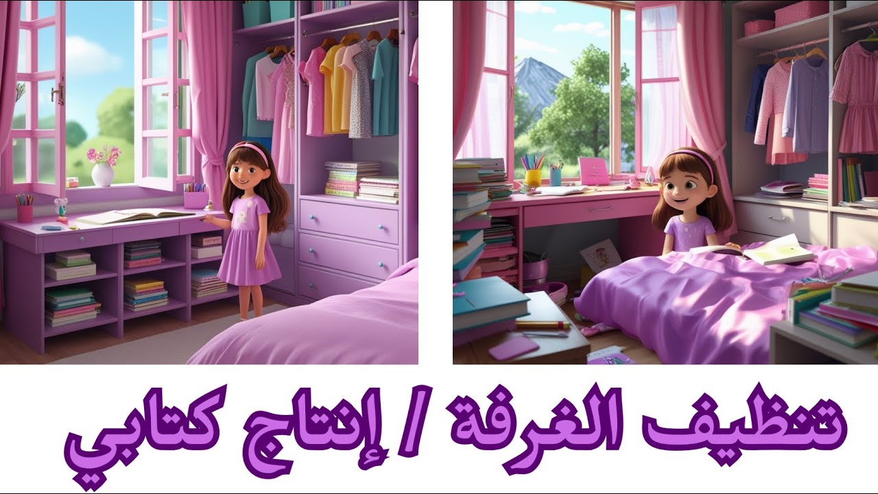 تنظيف الغرفة / إنتاج كتابي / السنة الثانية