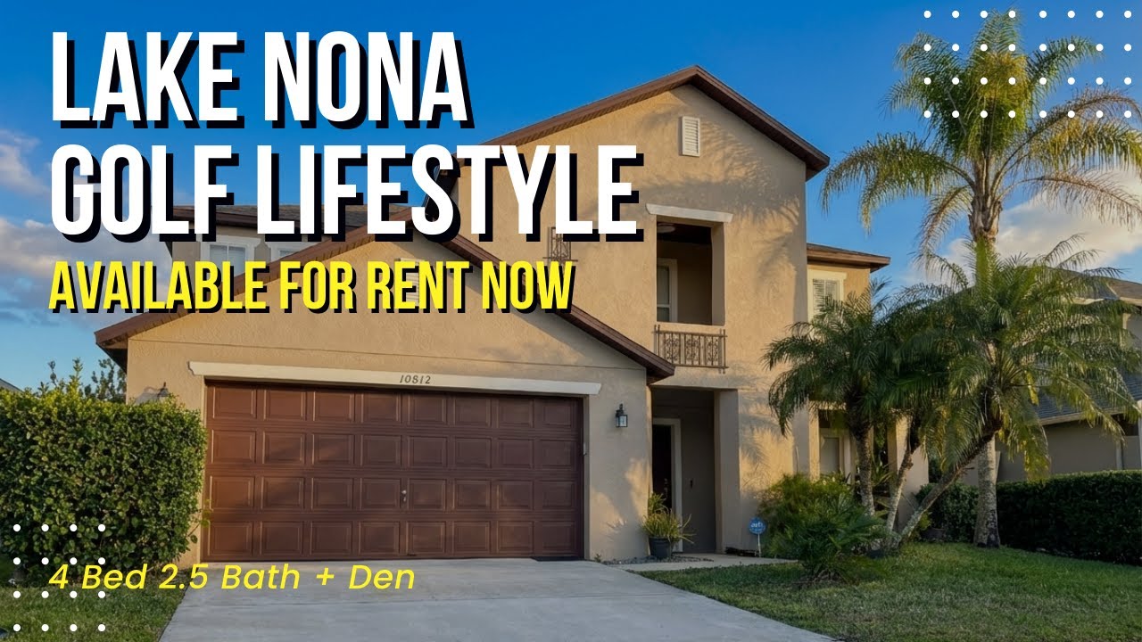 Lake Nona Rental! 4 Bed + Den Golf Community Home (Tour)