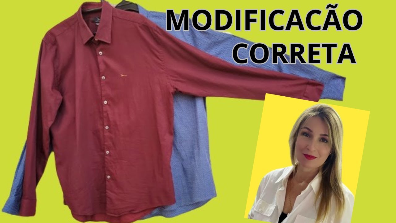 COMO AJUSTAR CAMISA SOCIAL MASCULINA E FEMININA  ATRAVÉS DE OUTRA E DE FORMA VERDADEIRA CORRETA(DIY)