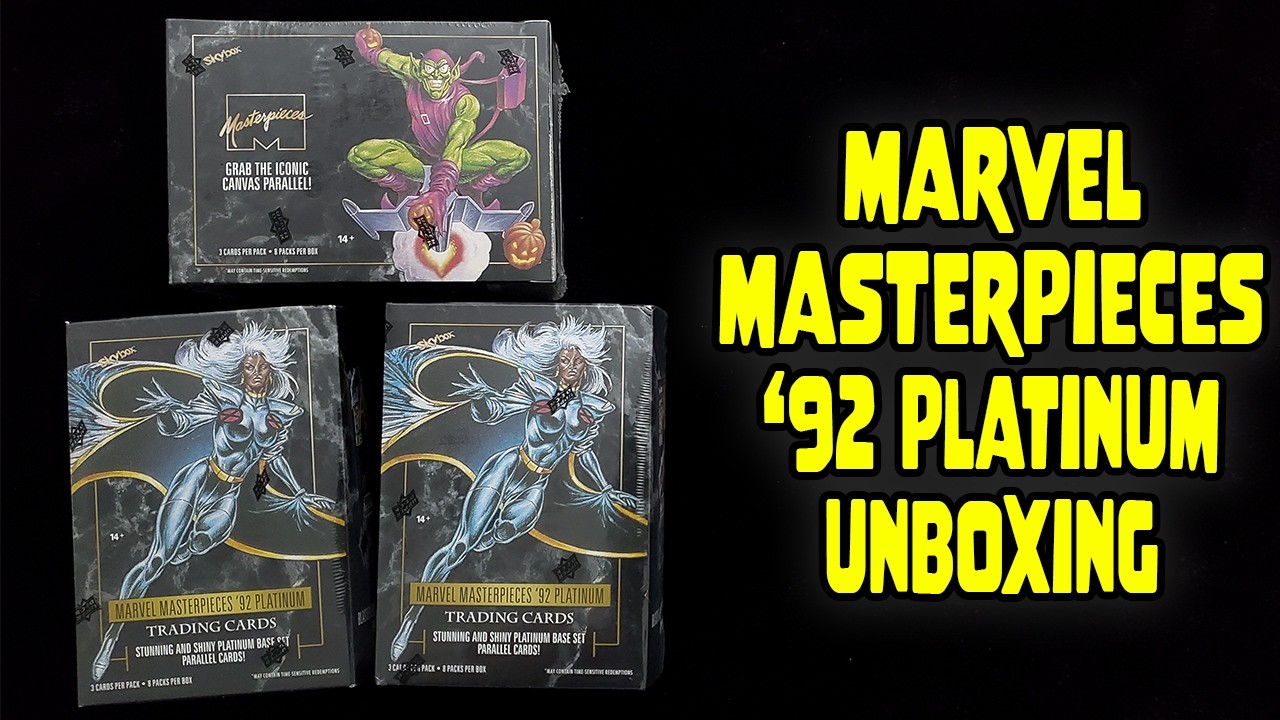 Распаковка платинового бластера Marvel Masterpieces '92 (раунд 2)