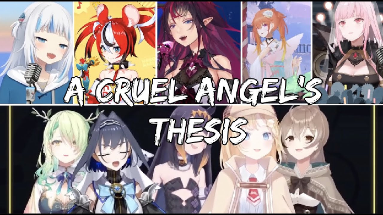 HOLOLIVE EN sings - A Cruel Angel's Thesis from Neon Genesis Evangelion