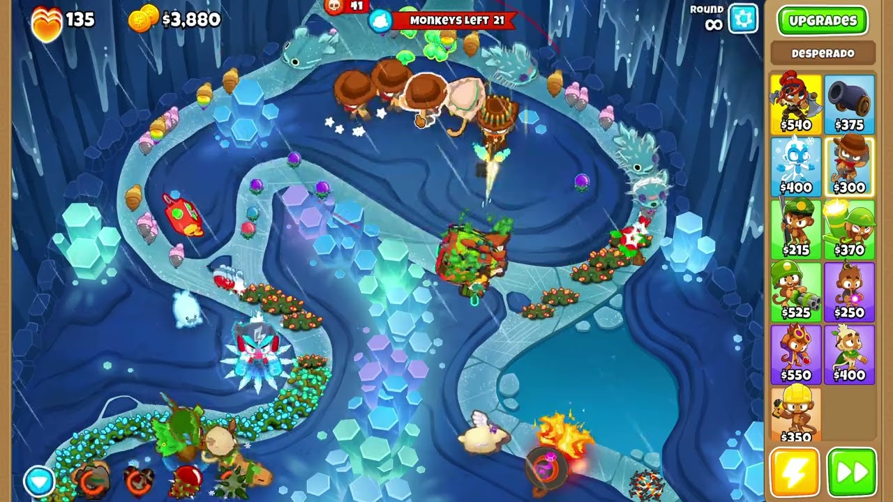 BTD6 Boss Rush #48 Island 4 - Bloonarius on Lost Crevasse (89 kills)