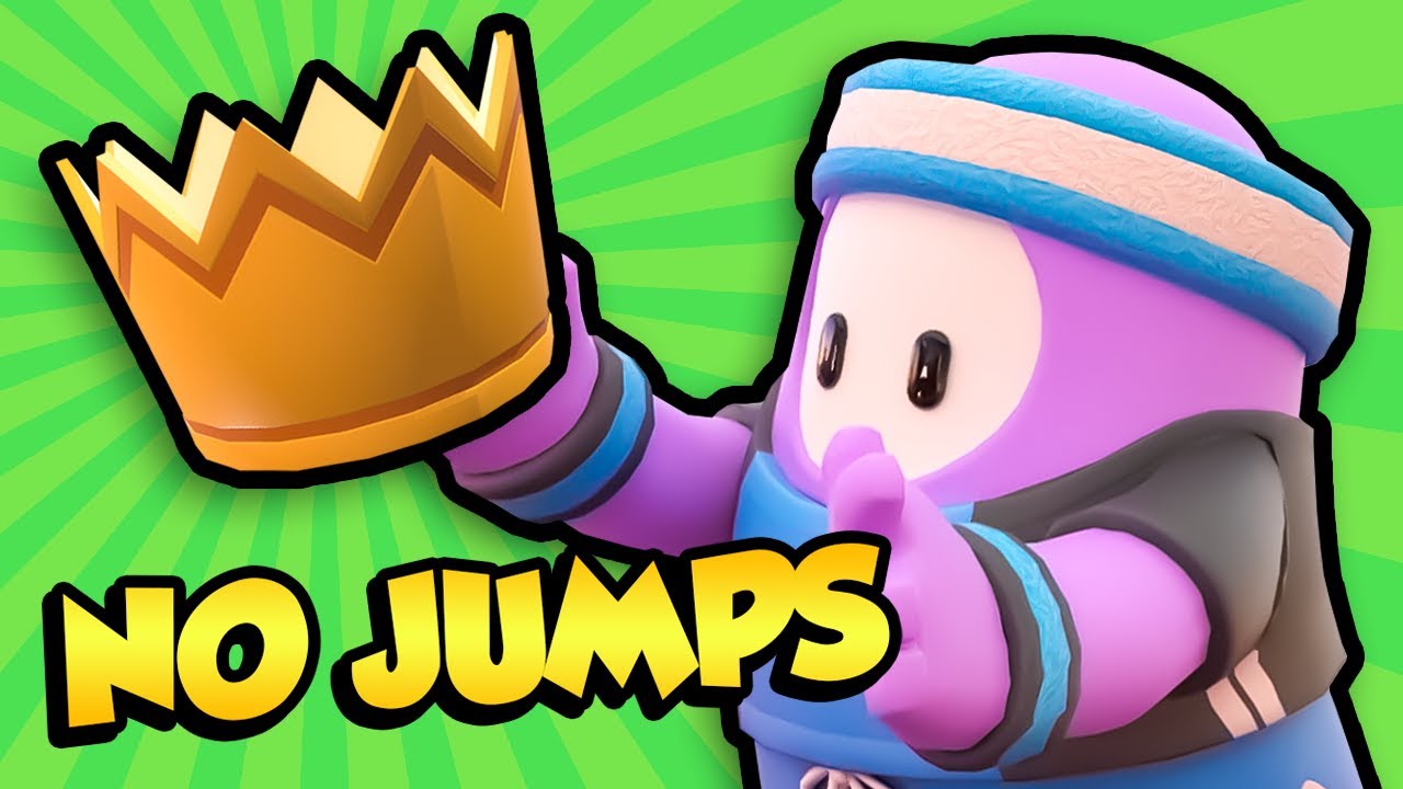 I Won Without JUMPING in Fall Guys - Challenge