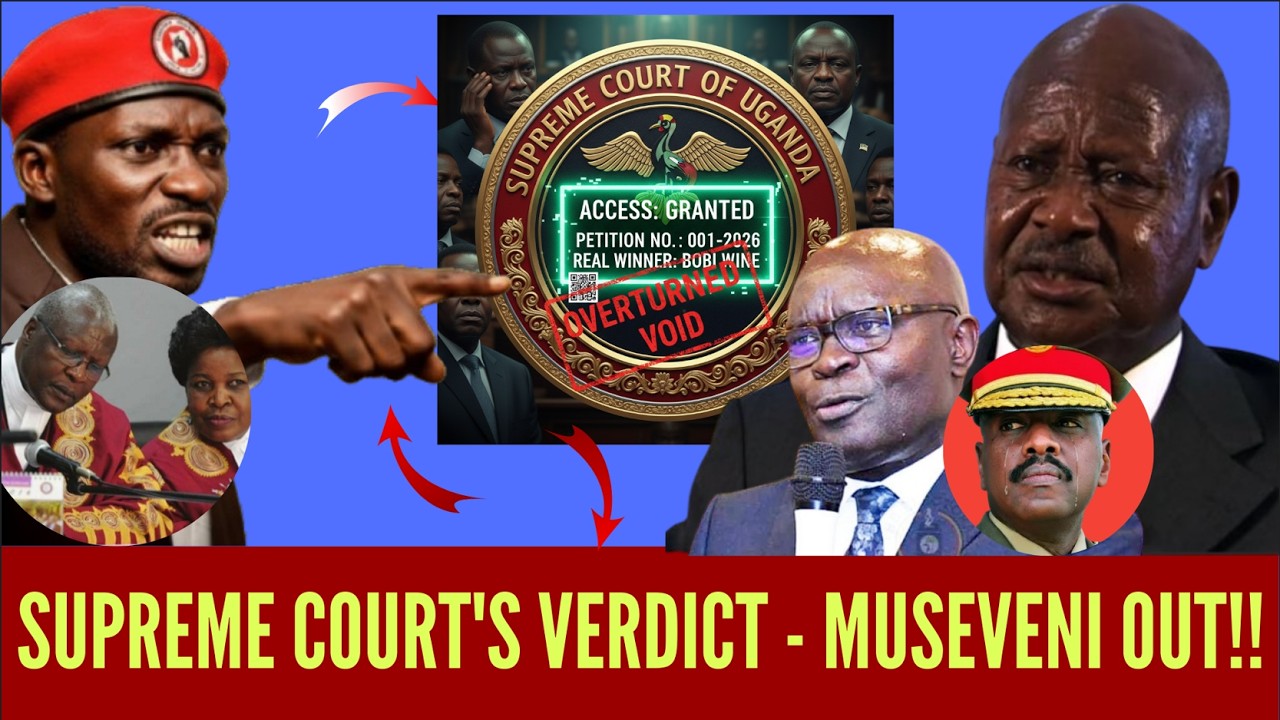 MUSEVENI POWERLESS! UGANDA SUPREME COURT SHOCKING VERDICT HANDS POWER TO BOBI WINE—BYAKAMA COLLAPSE
