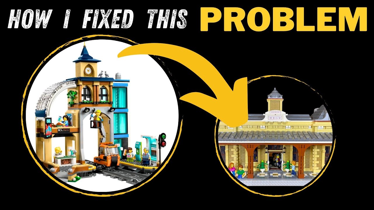 How I Made The PERFECT LEGO Train Station For Grown Ups