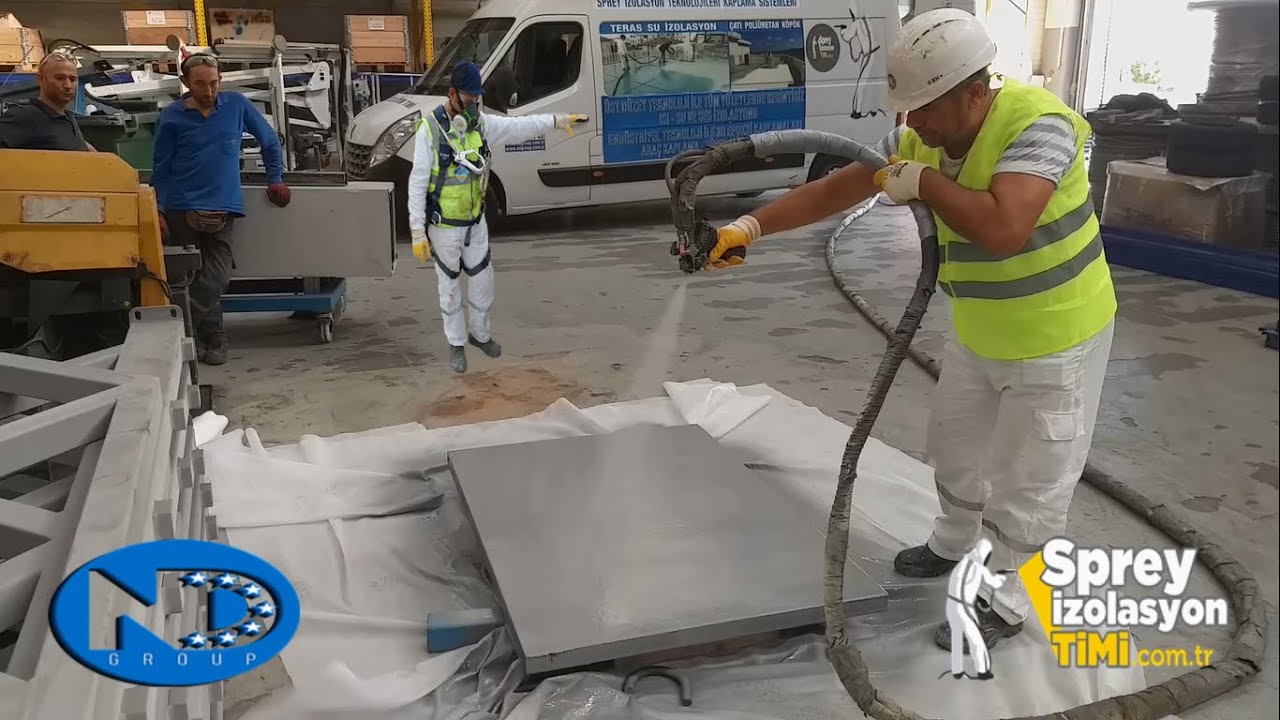 Sprey izolasyon P&uuml;sk&uuml;rtme Su Yalıtım Kaplaması