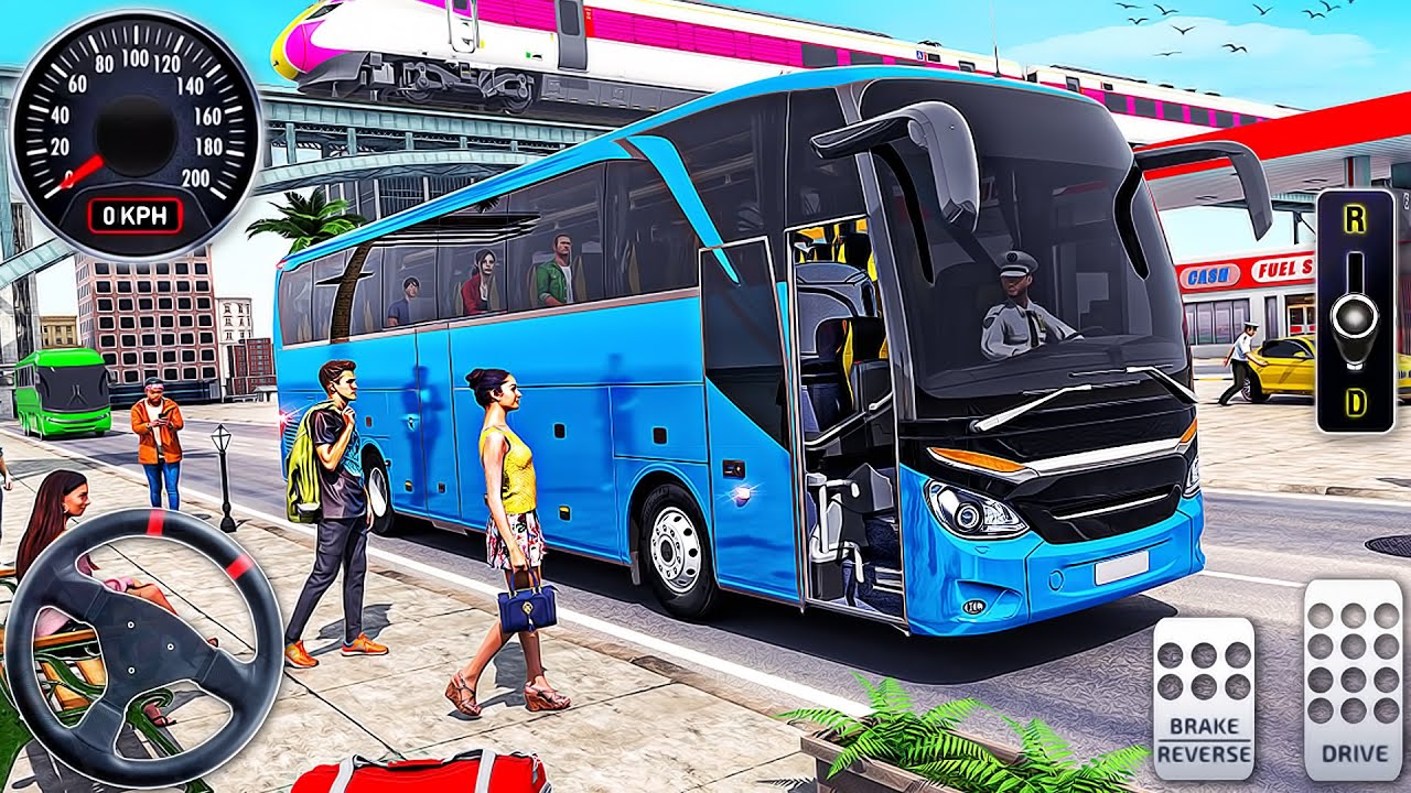 Real City Bus Driving 3D - Euro Coach Bus Simulator - Android GamePlay
