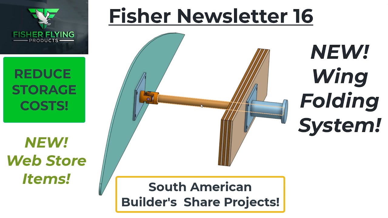 NEW WING FOLDING SYSTEM! - WEB STORE BLING! -  ELECTRIC DRIVE UPDATE! -- WOOD TESTING UPDATE! - MORE