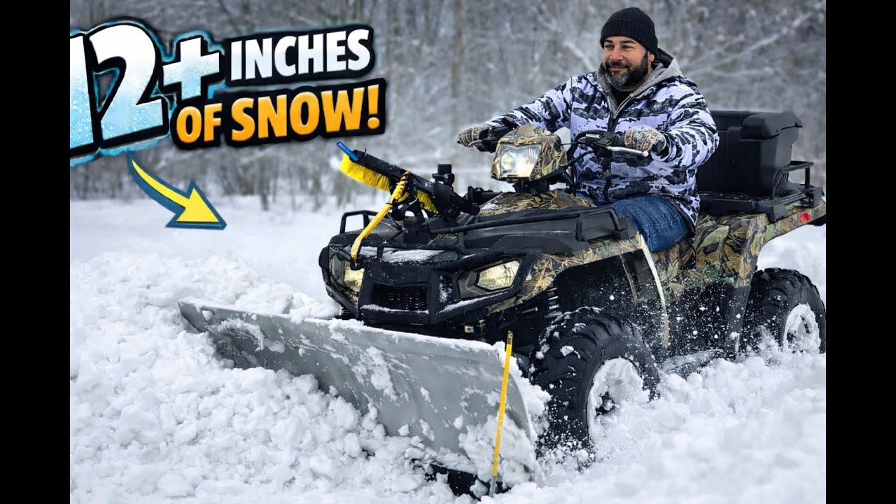 Polaris Sportsman 570 Plows 12+ Inches Deep Snow! Real Test ❄️