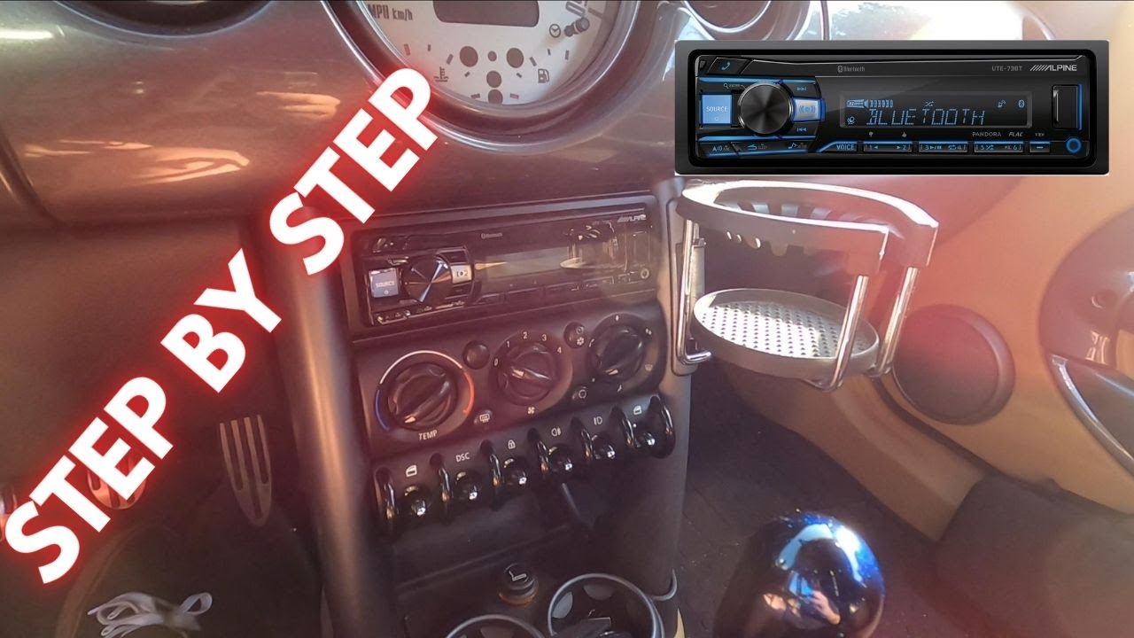 ALPINE UTE 73BT HEAD UNIT INSTALL! Mini Cooper R53