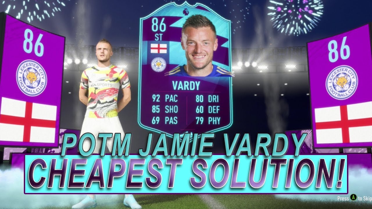 FIFA 20 POTM JAMIE VARDY SBC CHEAPEST SOLUTION! | SQUAD BUILDING CHALLENGE | FIFA 20 ULTIMATE TEAM