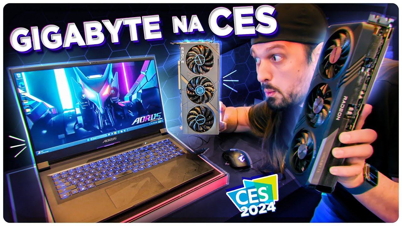 Gigabyte AORUS na CES: Novas GPUs, Monitores OLED e notebooks com AI!