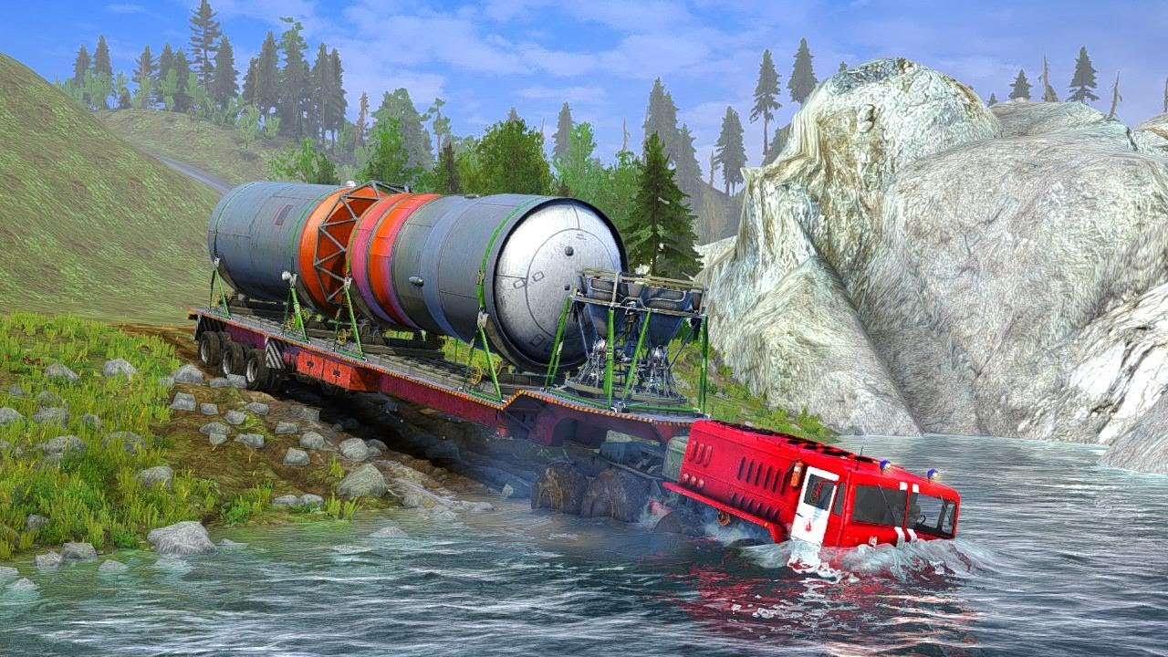 Watch This BRIDGE FAIL? Crossing a River with a 100-Ton Heavy Load!