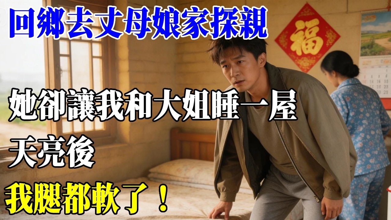 回鄉去丈母娘家探親，她卻讓我和大姐睡一屋，天亮後我腿都軟了！