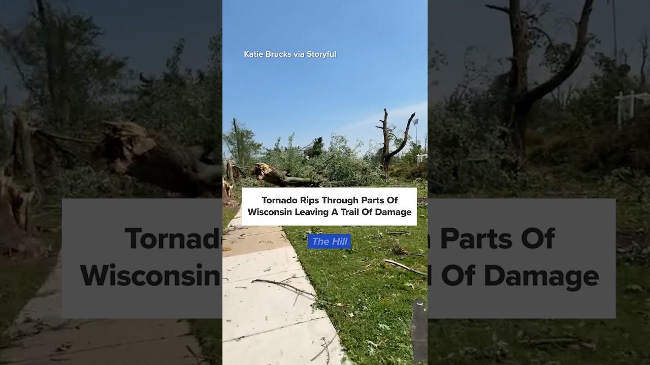 Tornado near Menasha, Appleton, Wisconsin leaves behind a trail of damage
