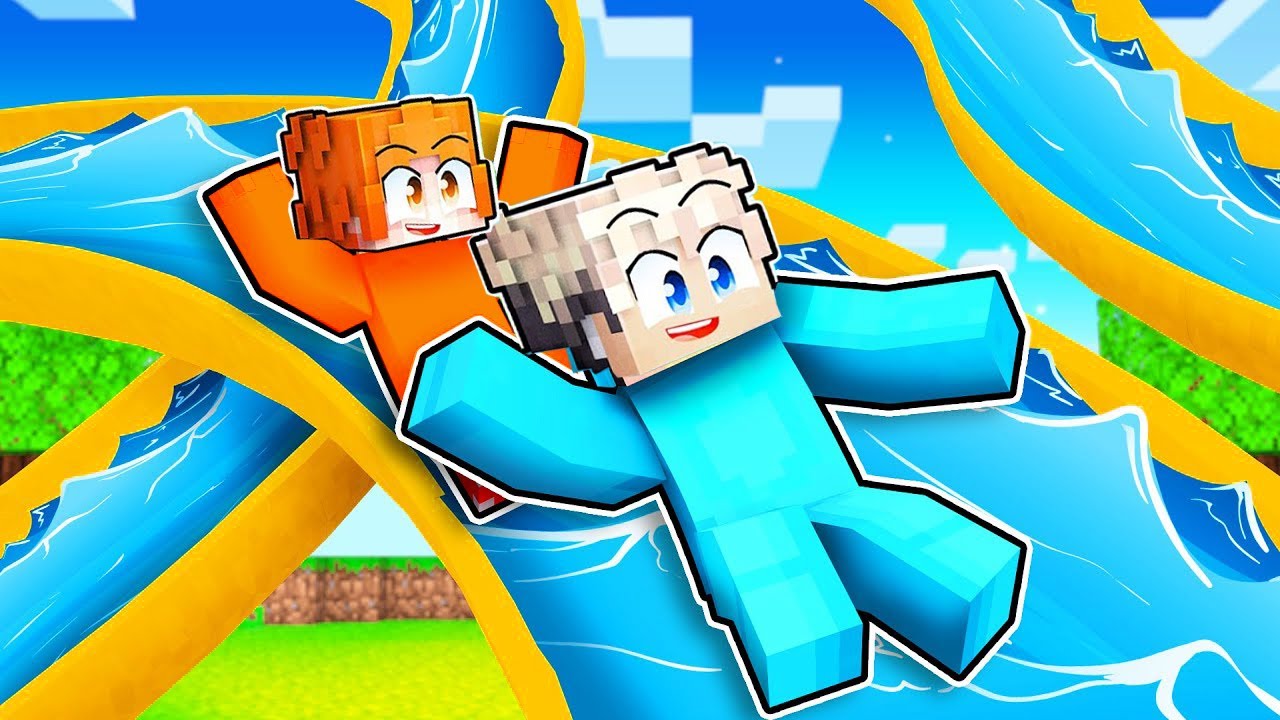 24 Stunden im WASSERPARK ÜBERNACHTEN in Minecraft!