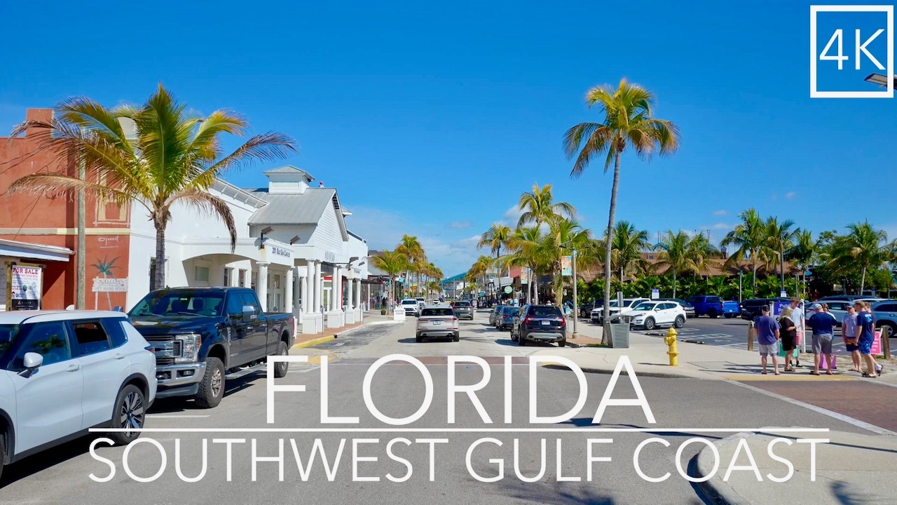4K Drive from Bonita Springs to Fort Myers Beach, Florida | Scenic Southwest Florida Road Trip