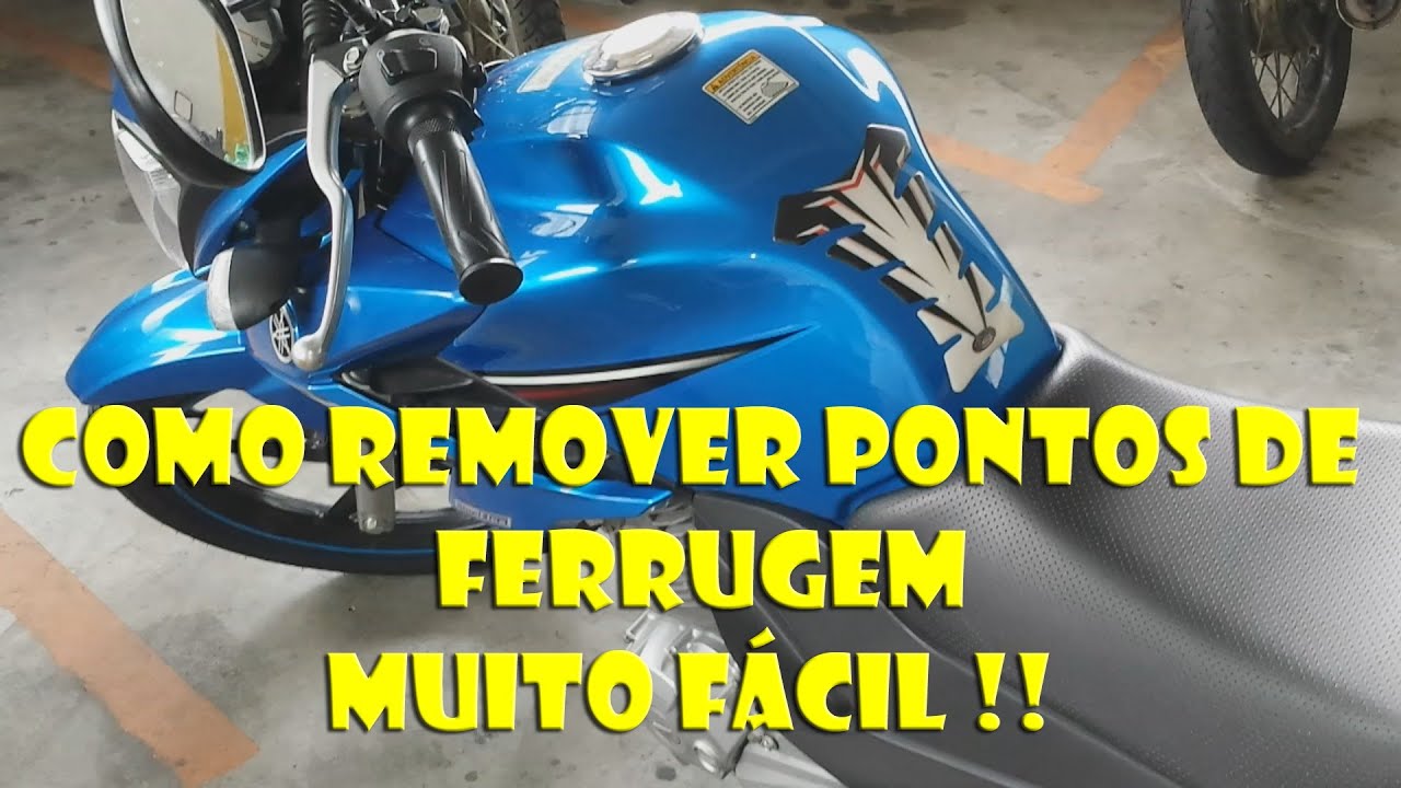 Remover pontos de ferrugem na moto e bike - Muito Fácil !!