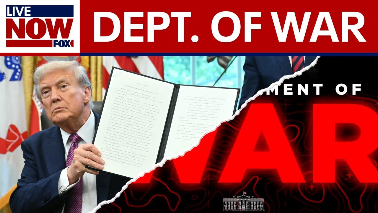 War Department: President Trump renames the Department of Defense