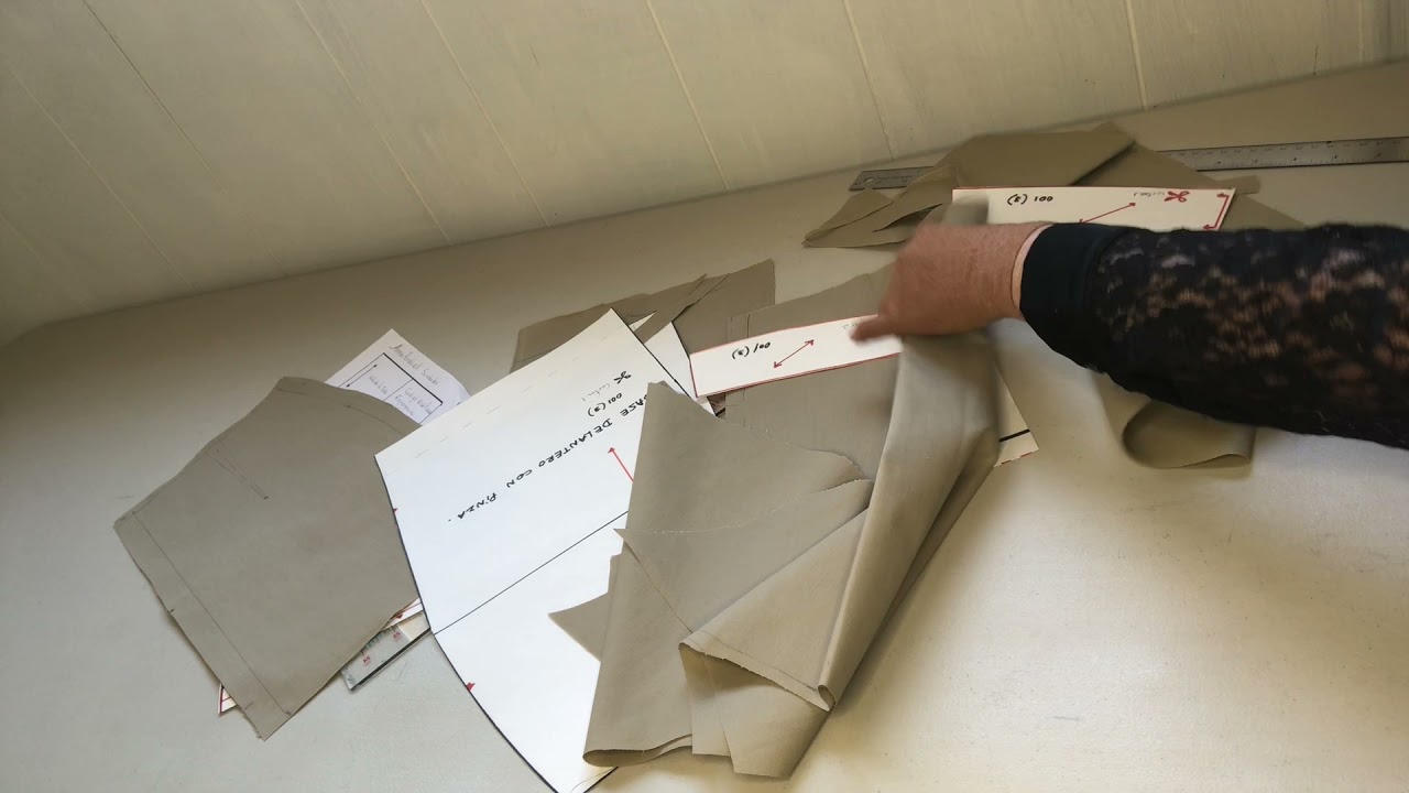 Confeccion de falda con pinzas y acabado en la cintura. Paso por paso. Video #4