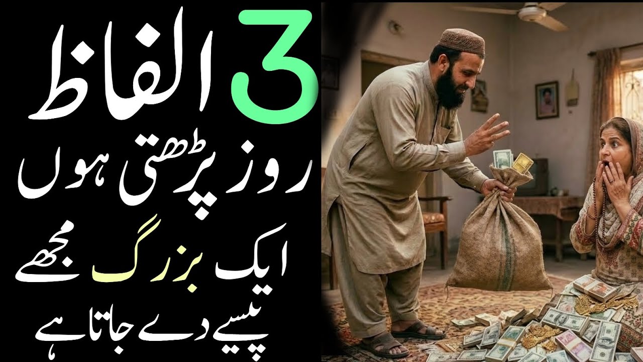 3 Alfaz Perhti Hun Mujhe Allah bohat Deta hai