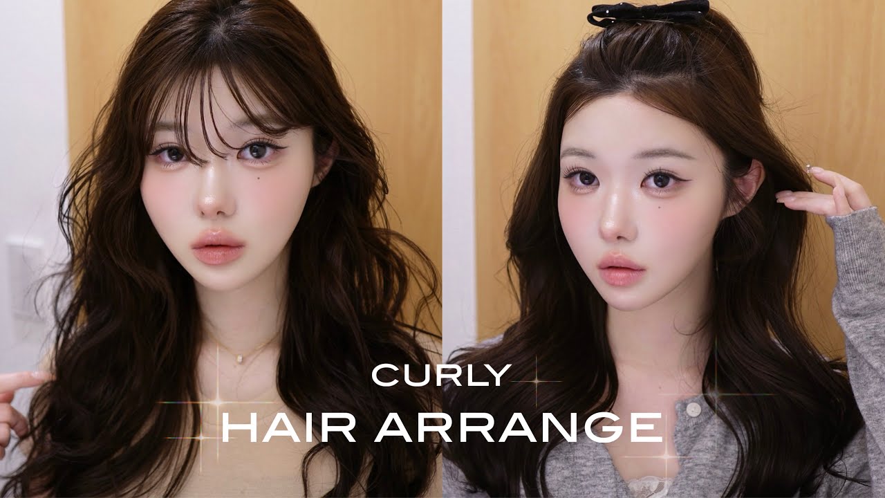 簡単巻き髪ヘアアレンジ特集🪄❄️🌀 ｜daily hair setting ｜ワンホンヘア・韓国ヘア