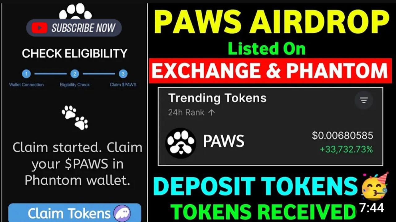 PAWS Airdrop Update | Paws New Task Added and Solana OG reward Explained