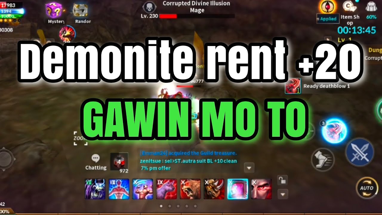 HUNTING TIPS USING RENT ITEMS - CABAL MOBILE