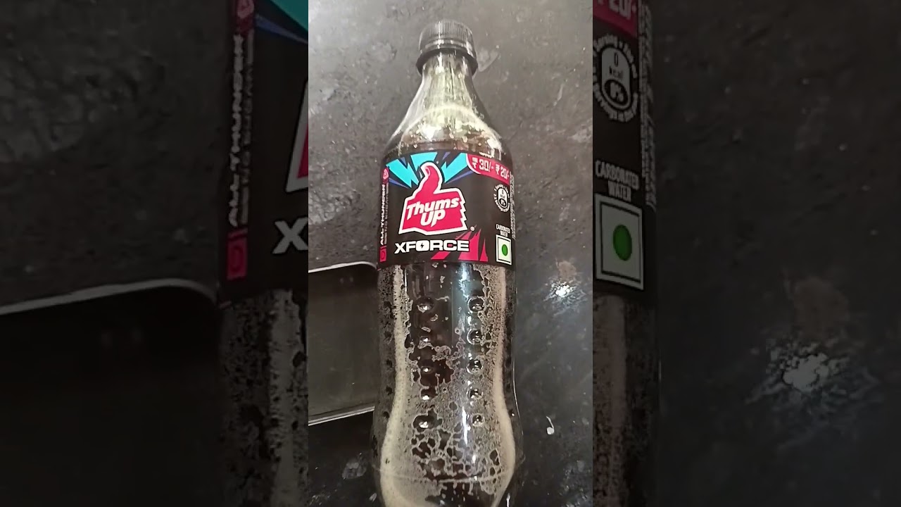 THUMS UP XFORCE SUGAR FREE IN HAND 😀