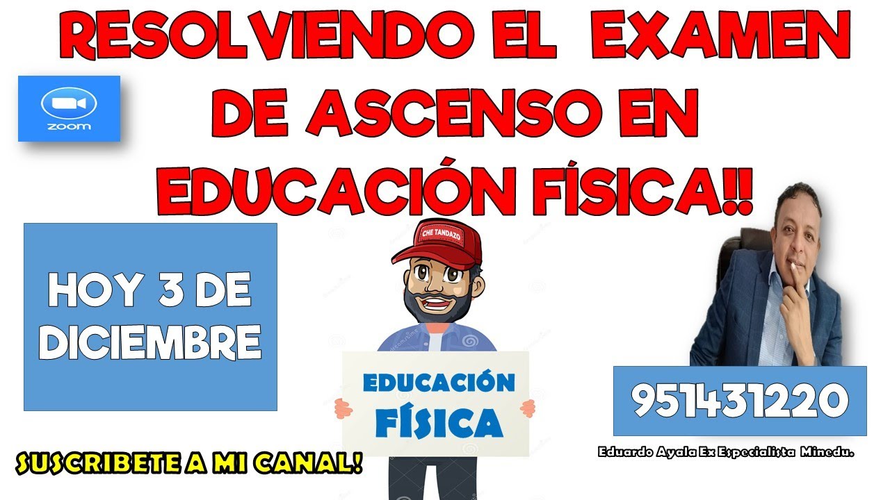 EXAMEN DE ASCENSO EN EUCACIÓN FÍSICA DESARROLLADO POR TANDAZO-3DIC-2023