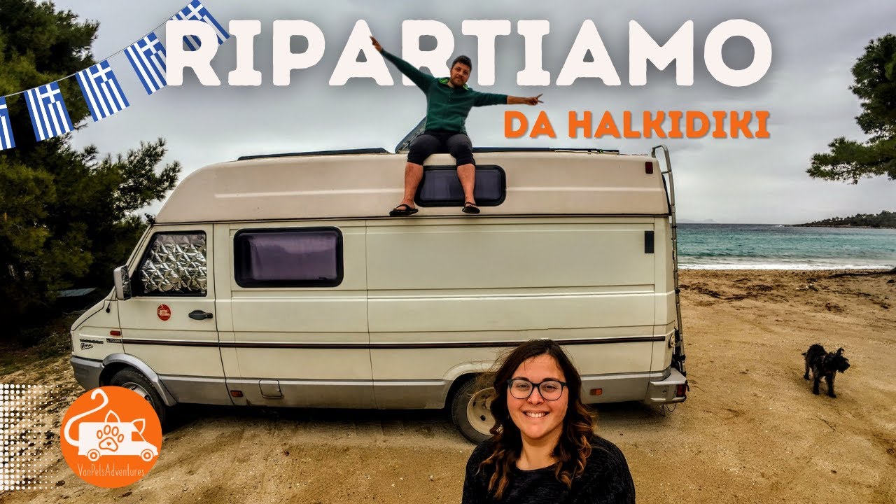 VERSO EST - Proviamo a ripartire dopo il furto. Penisola Calcidica: Cassandra 🐶😼🏖️ Grecia in camper
