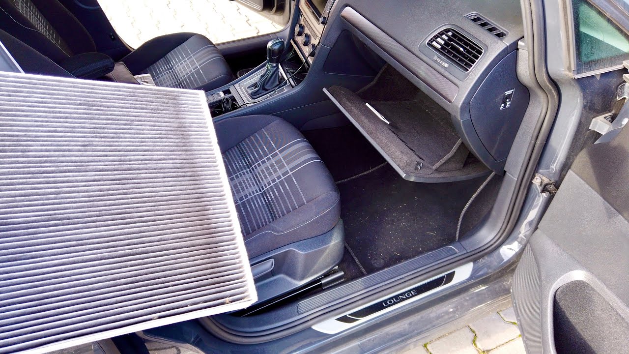 Ozonowanie i wymiana filtra kabinowego w VW Golf MK7