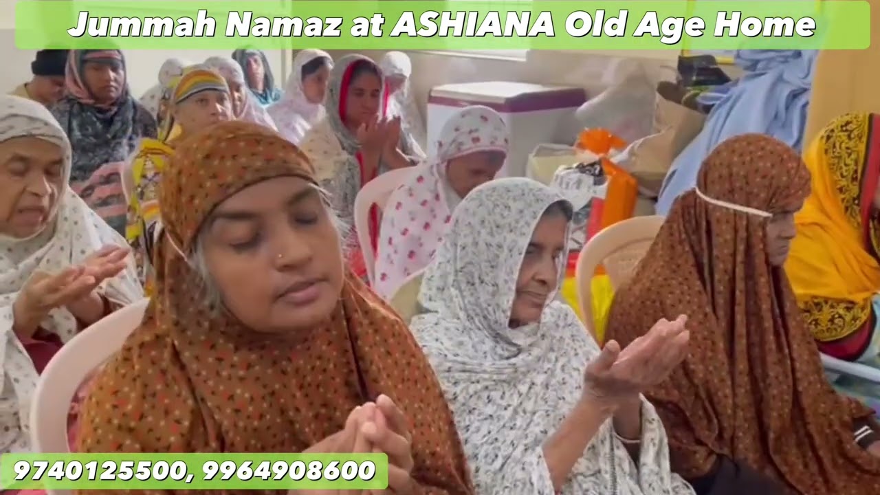 Jummah Namaz at Ashiana Old Age Home
