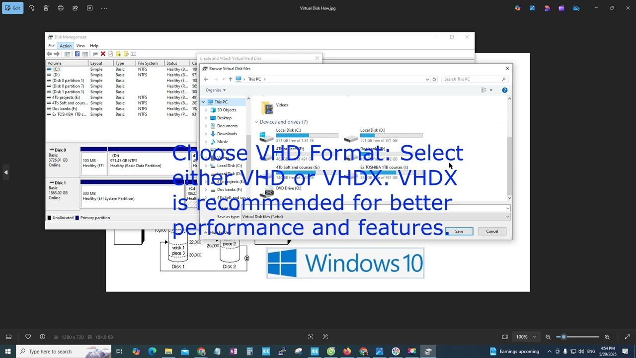 how to create virtual disk