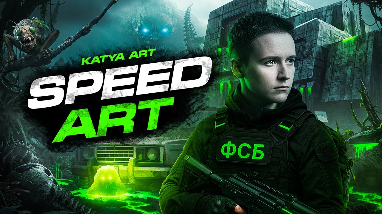 SPEED ART - Monster Zone  (KATYA ART)
