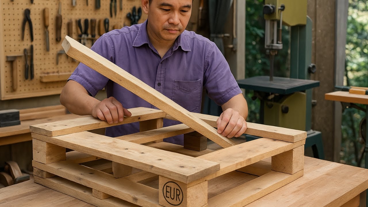 Top Ideas Using Pallets For Furniture // How To Make A Desk From Recycled Old Pallets