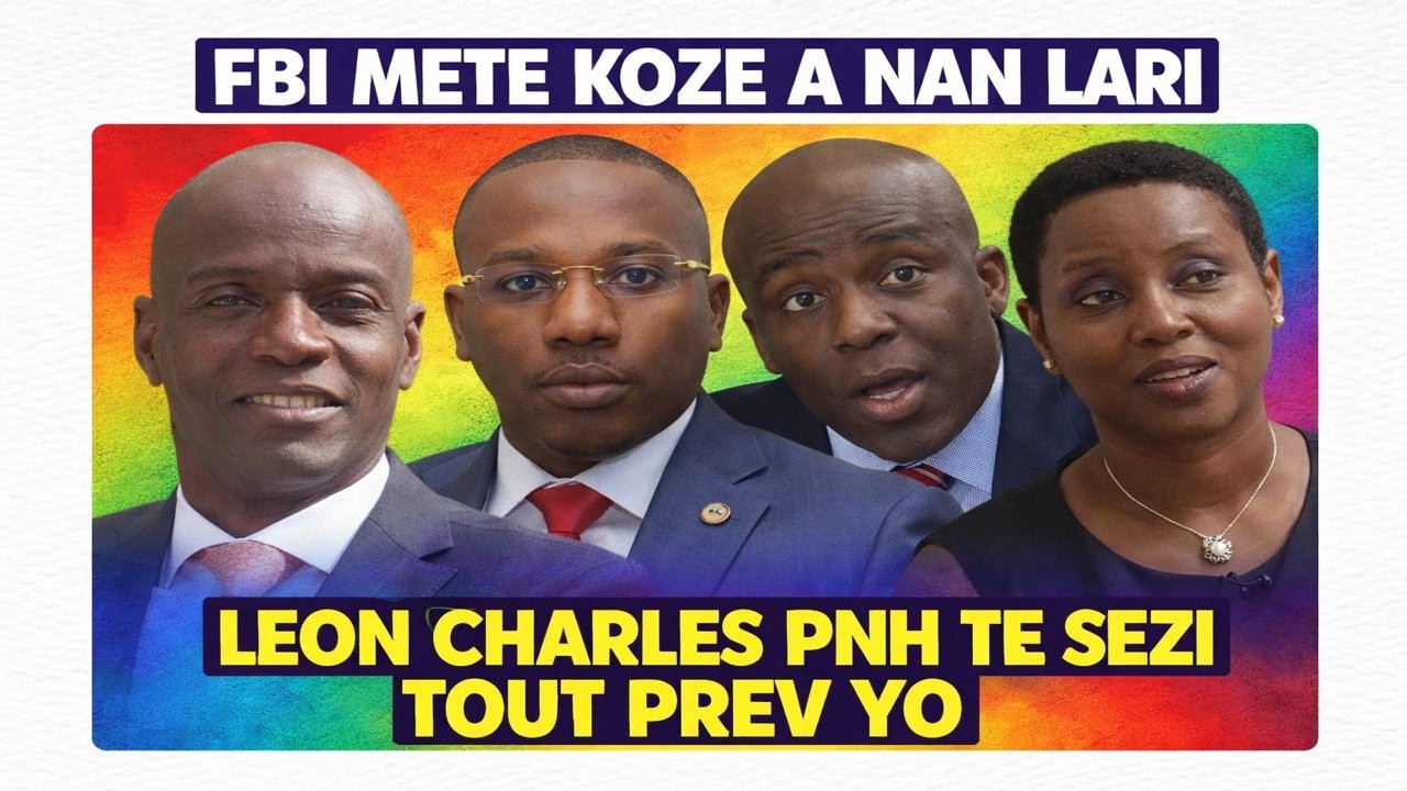 FBI METE KOZE A NAN LARI, PNH LEON TE SEZI TOUT PREV SOU ASASINA JOVENEL MOISE YO, LEON CHARLES MELE