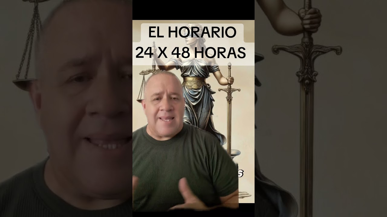 El horario de trabajo de 24 x 48 horas en las empresas de vigilancia.
